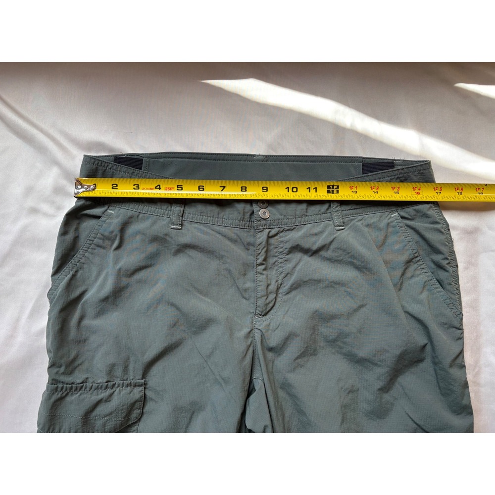 Columbia Omni-Shade Hiking Cargo Pants Womens 10 Regular Green Nylon Outdoor - Picture 4 of 6